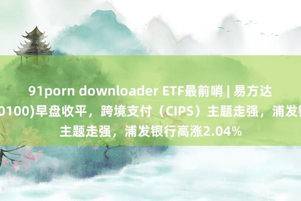 91porn downloader ETF最前哨 | 易方达上证50ETF(510100)早盘收平，跨境支付（CIPS）主题走强，浦发银行高涨2.04%